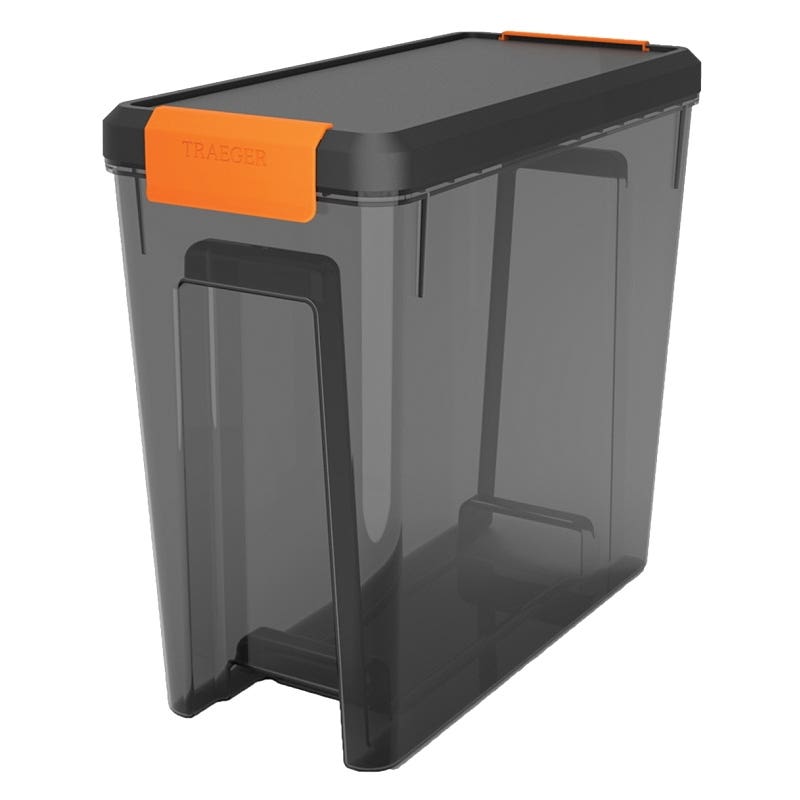 Traeger Pellet Storage Bin with Lid 22 lb Capacity