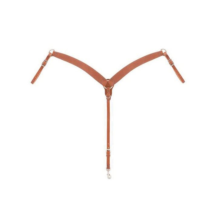 Weaver Leather Horizons Series Breast Collar, 1-1/4 to 1-3/4 in W, Leather, Golden Brown