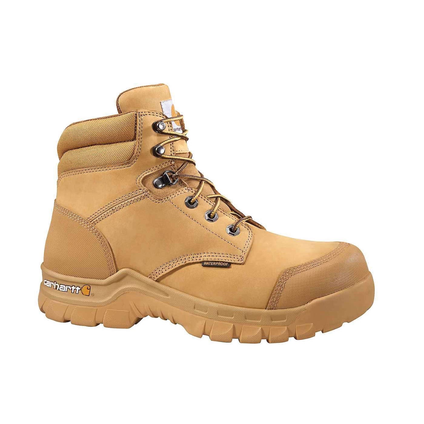 Carhartt Men's Rugged Flex® Waterproof 6" Composite Toe Work Boot, 10.5, W, Wheat