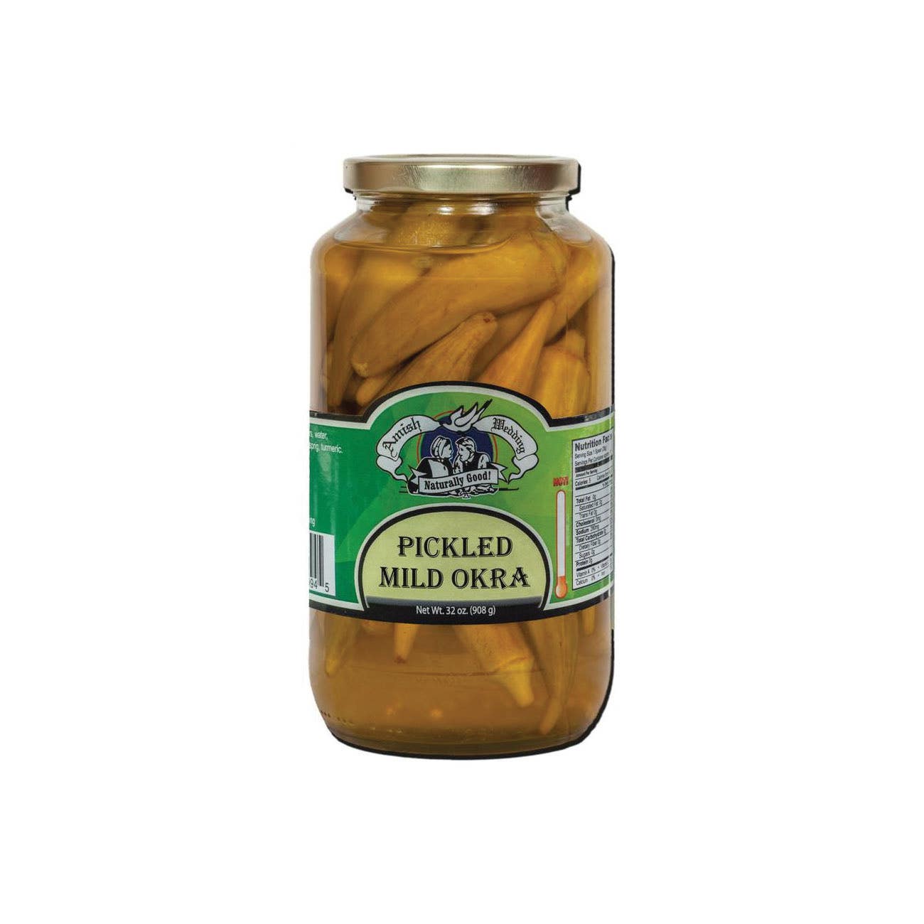 Amish Wedding Mild Okra Pickle, 32 oz