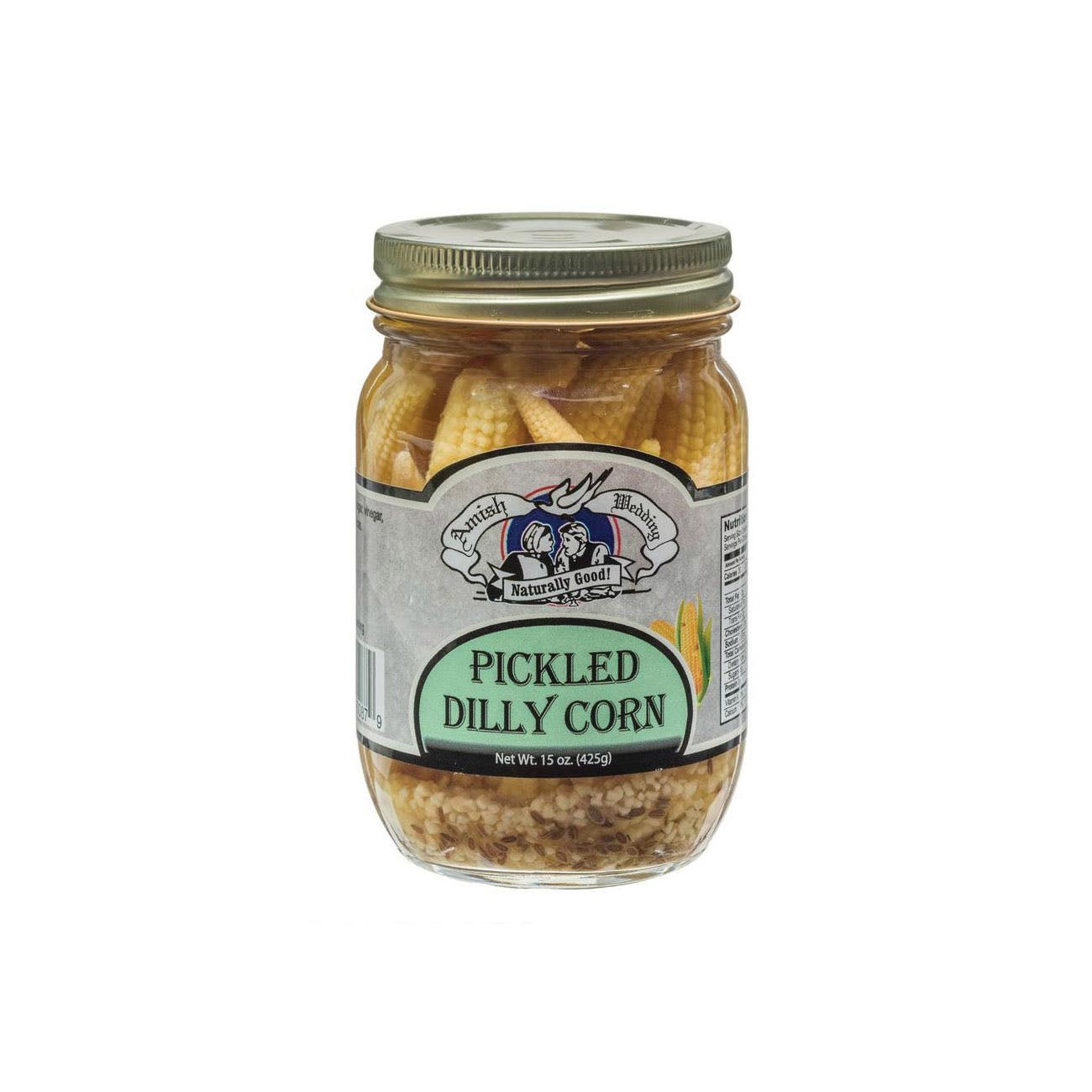 Amish Wedding Dilly Corn Pickle, 15 oz