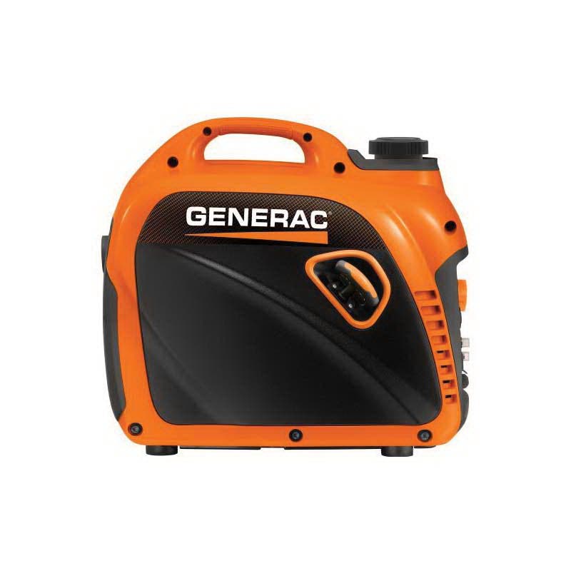 Generac GP Series Inverter Generator, 18.3 A, 120 VAC, 2200 to 2500 W Output, Gasoline, 1 gal Tank, Orange Housing