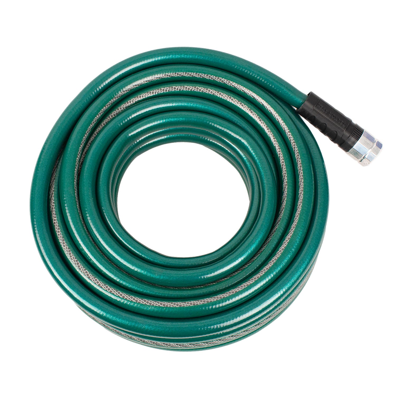 Neverkink Heavy-Duty Garden Hose, 75 ft L, Green