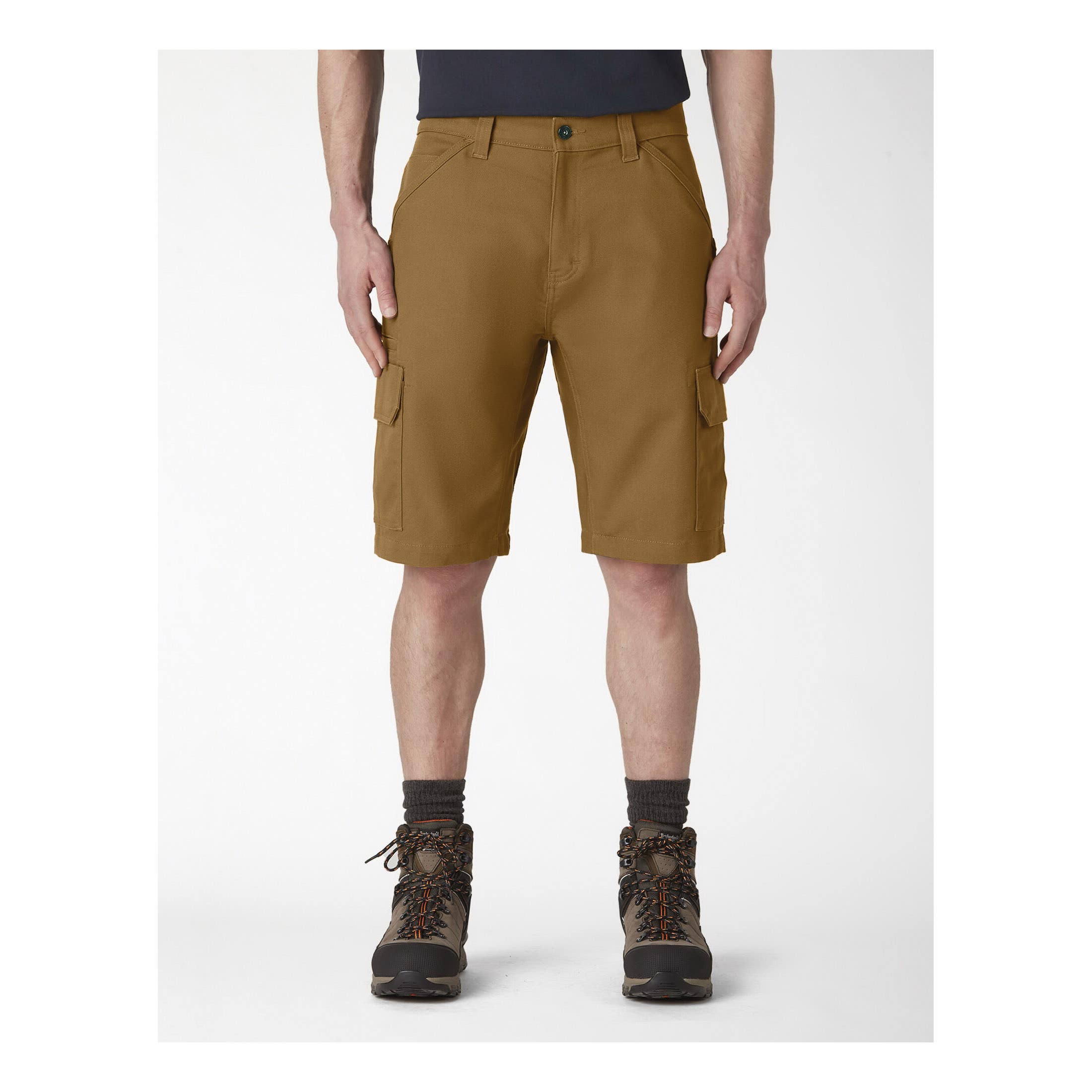 Dickies DuraTech Ranger Series DX704BD-36 Duck Shorts, 36, Cotton/Elastane/Polyester, Brown Duck