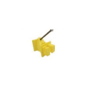 agraTronix Snug Wood Post Insulator 1/4 in Fence Wire Yellow