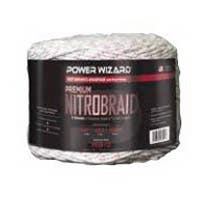 Power Wizard Nitro Braid Braided Rope, 1/4 in Dia, 1312 ft L, 9 Strands, Copper/Stainless Steel Conductor