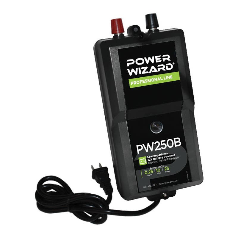 agraTronix Battery Fence Energizer 0.25 J Output 1–10 Mile Fence 12 V Battery