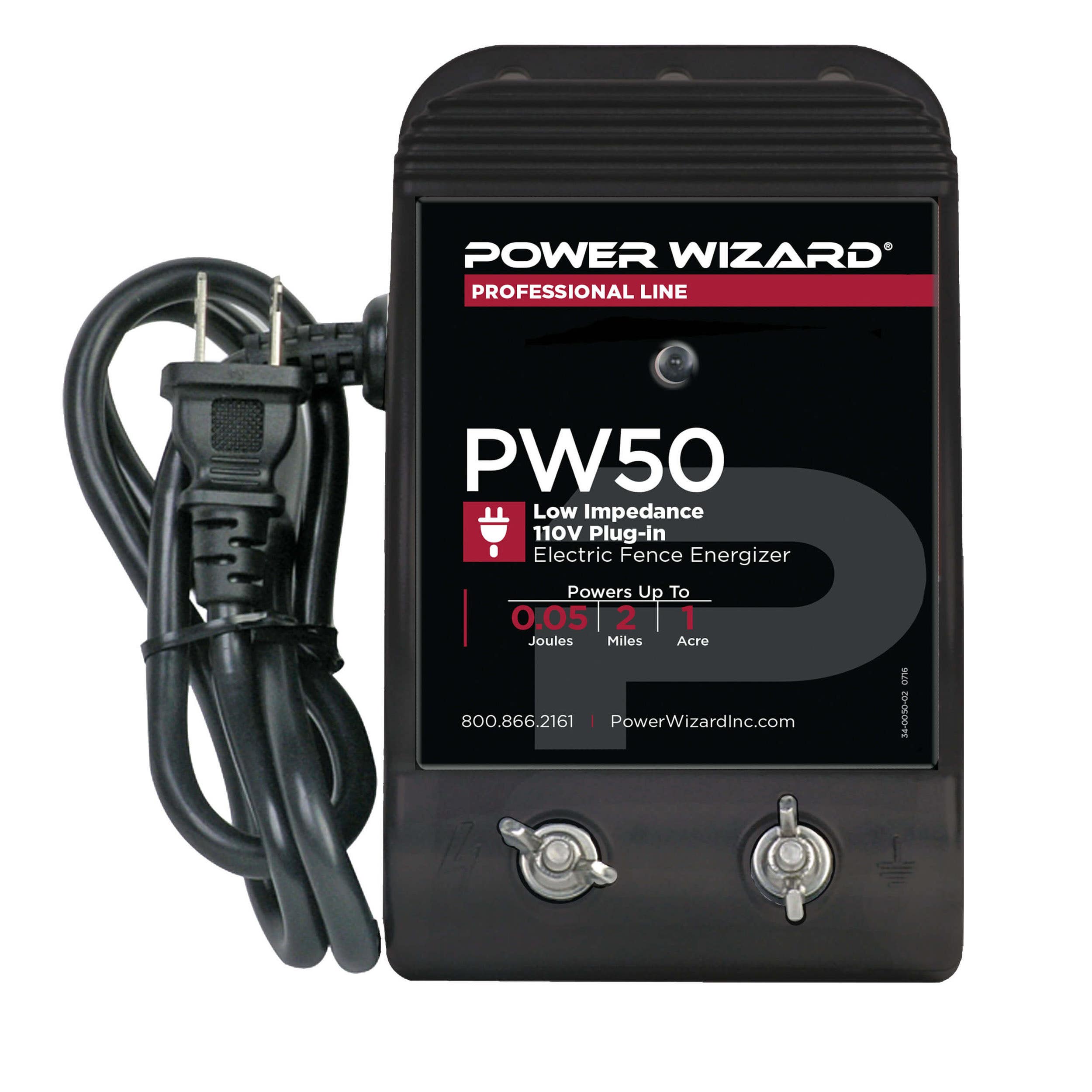 Power Wizard Electric Fence Energizer, 110 Volt