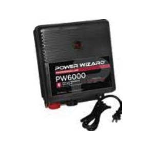 Power Wizard Fence Energizer, 6 J Output Energy, 110 V