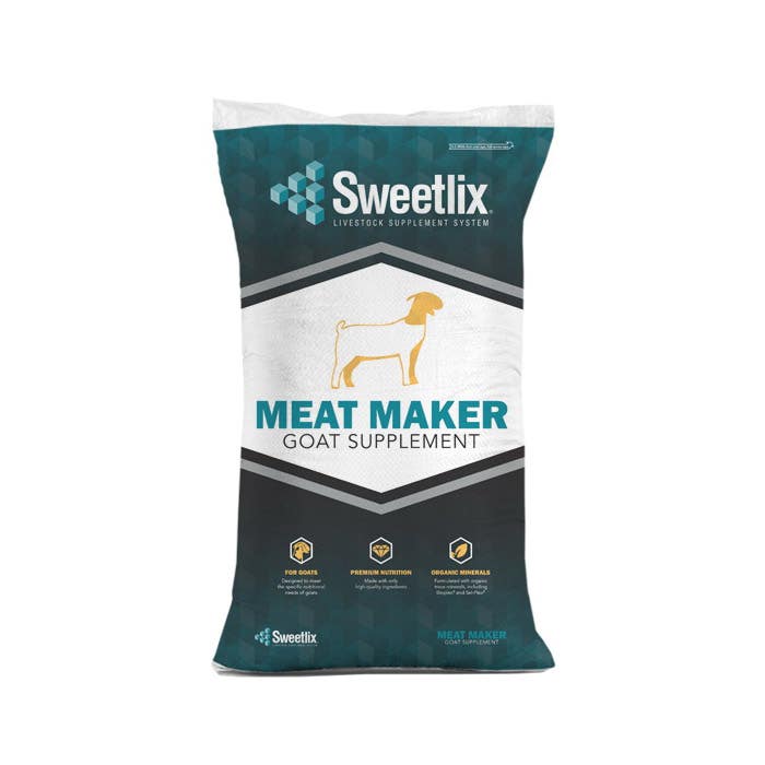 Sweetlix Meat Maker 6072025LBBAG Goat Mineral Supplement, 25 lb Pack