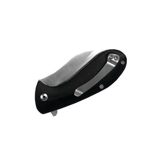American Buffalo AB048 Grunt Folding Knife, 2-3/4 in L Blade, 1-1/8 in W Blade, Stainless Steel Blade, Black Handle