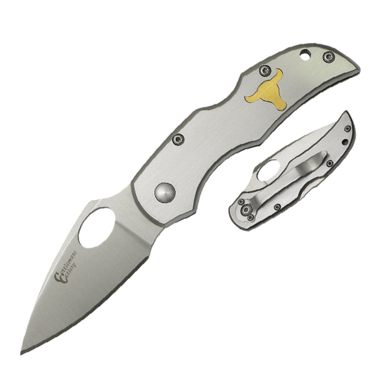Cattleman Deuce Lockback Series CC0016 Pocket Knife, 2-1/2 in L Blade, Stainless Steel Blade