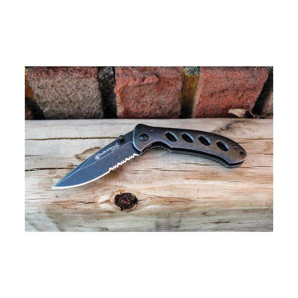 Smith & Wesson SW421CP Small Oasis Folding Knife, 2.64 in L Blade, HCS Blade