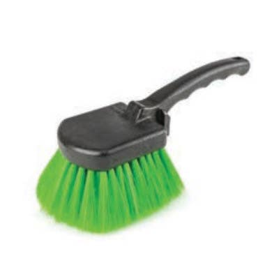 Harper Premium Utility Brush, Polystyrene Bristle, Green Bristle, 5-1/2 in W Brush, 8 in OAL, Black Handle