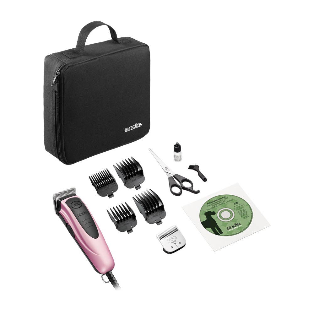 Andis Easy Clip Versa Clipper Kit, Polymer, Pink