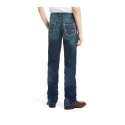 Ariat B5 Boundary Series 10018338-12R Jeans, Boy's, 12, Cyclone, Slim, Straight, Regular
