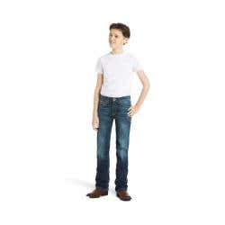 Ariat B5 Boundary Series 10018338-16R Jeans, Boy's, 16, Cyclone, Slim, Straight, Regular