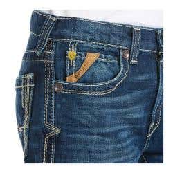 Ariat B5 Boundary Series 10018338-12R Jeans, Boy's, 12, Cyclone, Slim, Straight, Regular