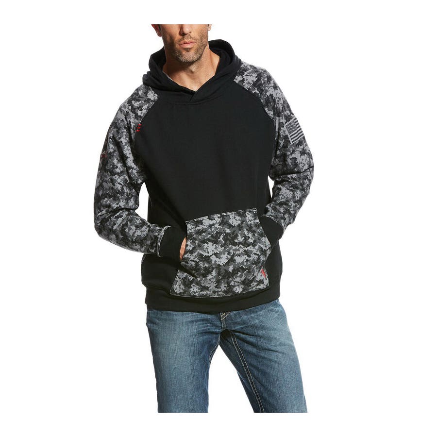 Ariat Patriot Series 10023989-3XL Hoodie, 3XL, Black Digi