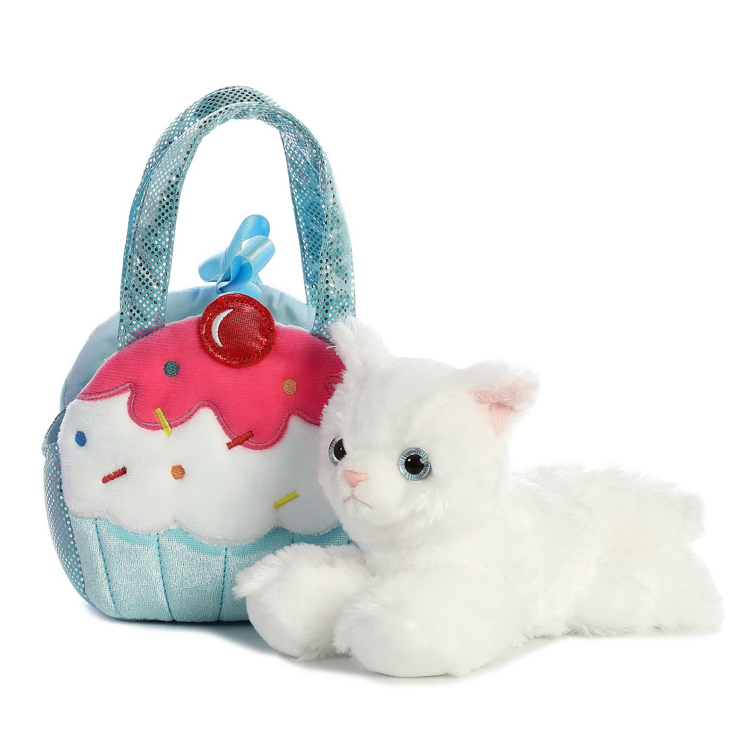 Aurora Sweets Plush Cupcake Bag, 7 in