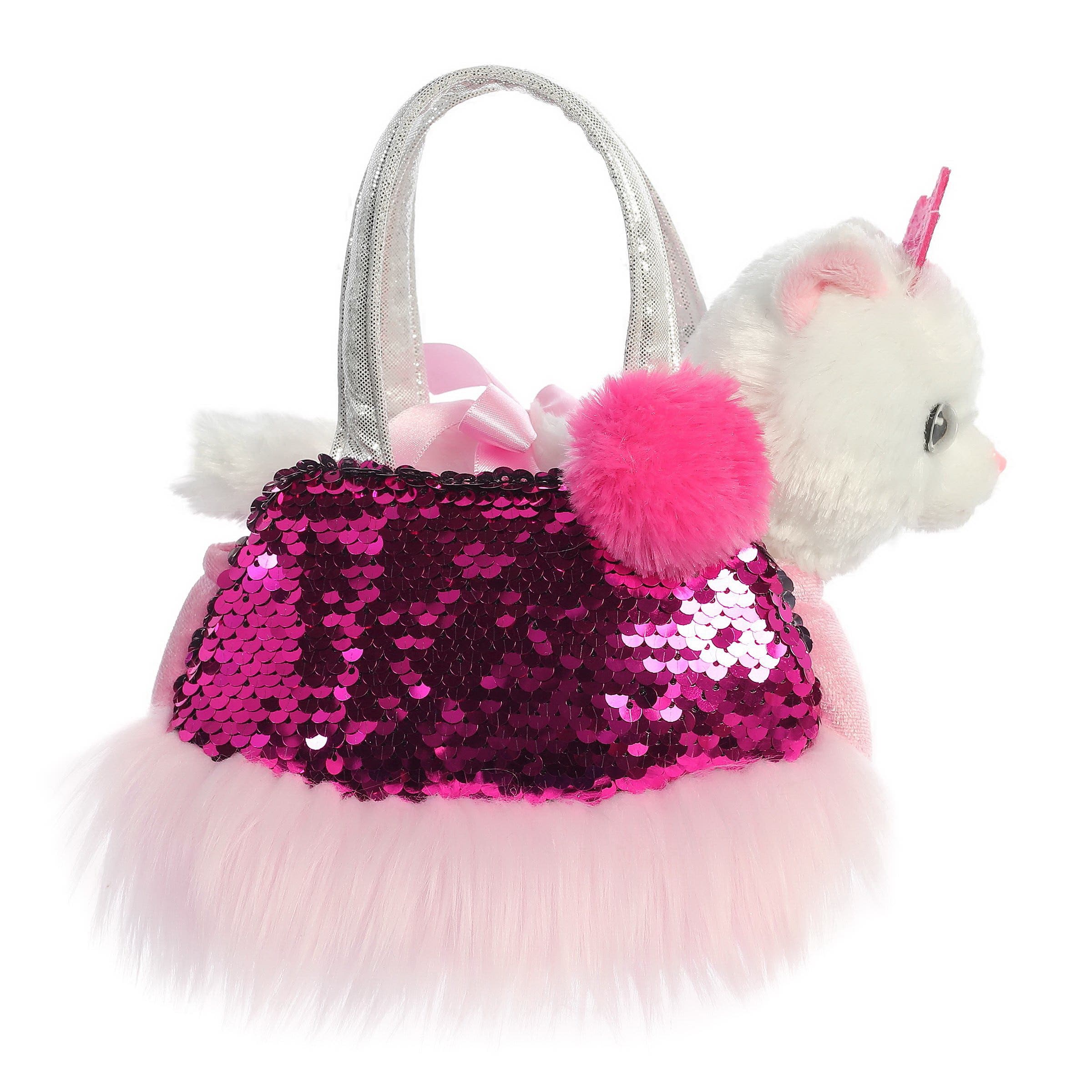 Aurora Shimmers Princess Kitty Carrier, 7 in