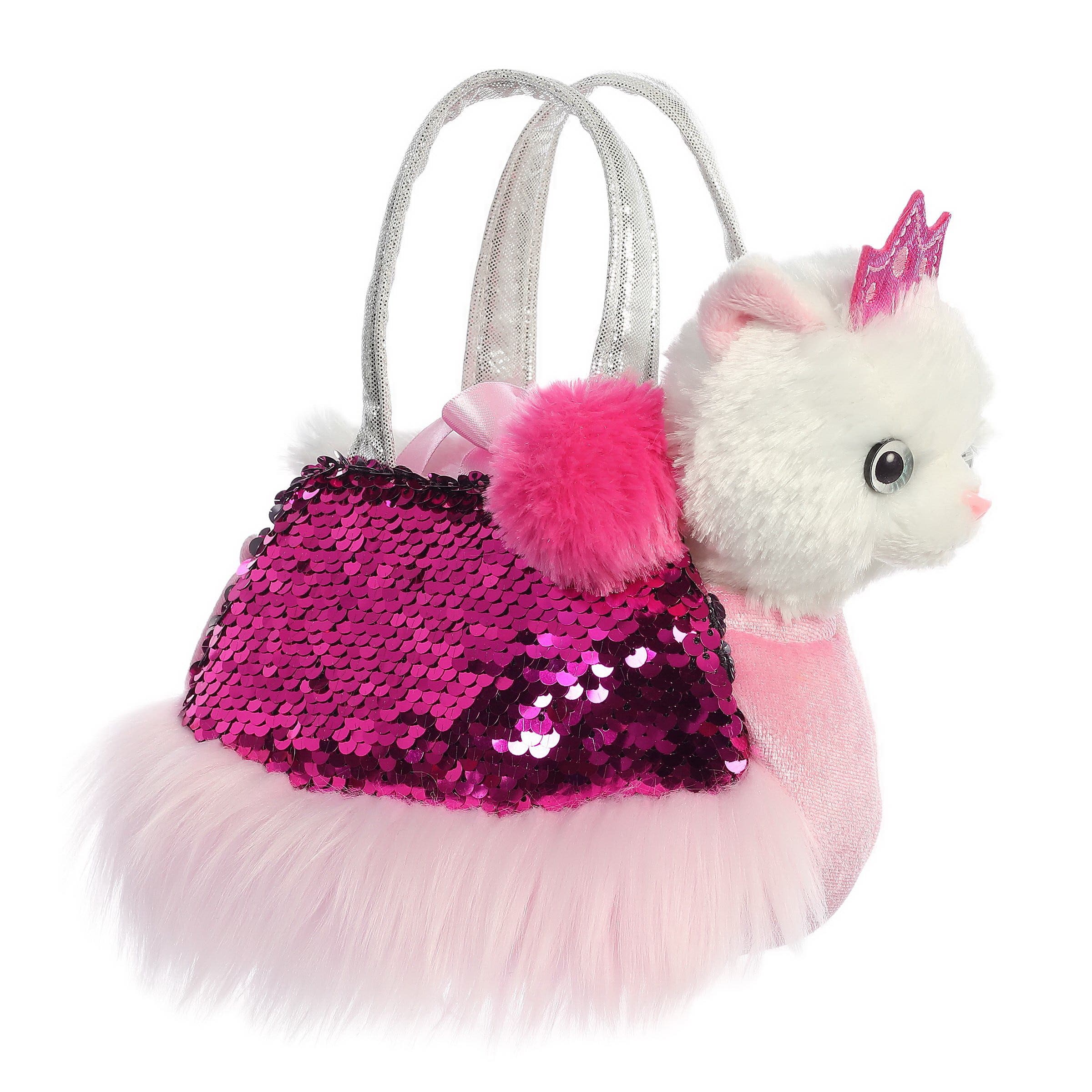 Aurora Shimmers Princess Kitty Carrier, 7 in