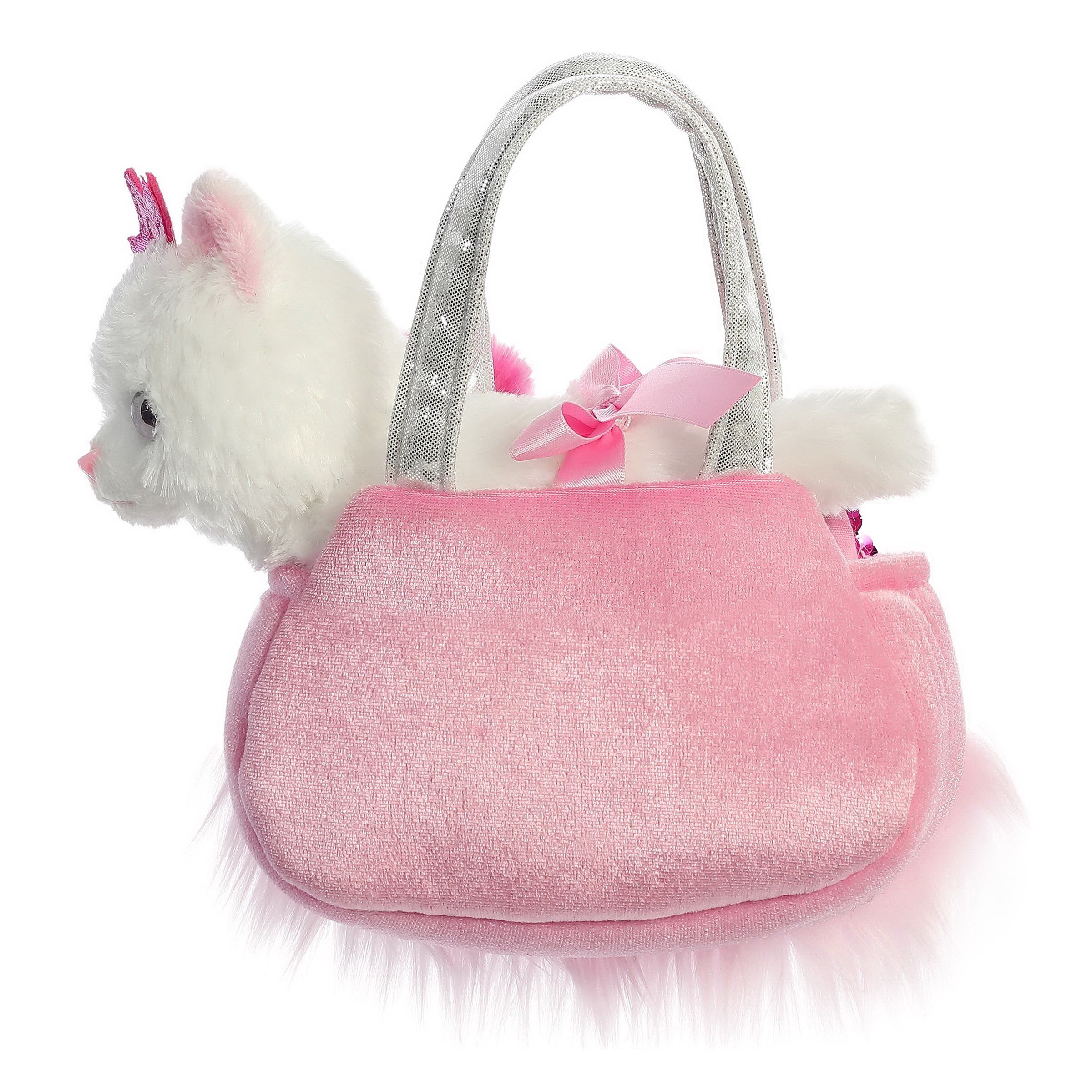Aurora Shimmers Princess Kitty Carrier, 7 in