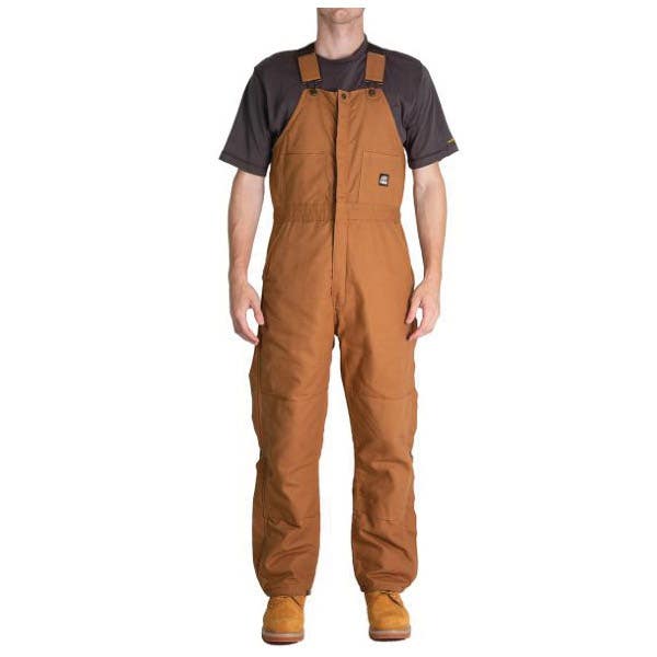 Berne Heritage Series Bib Overalls, Insulated, 5XL, 62 to 64 in Chest, 54 to 56 in Waist, Cotton Duck