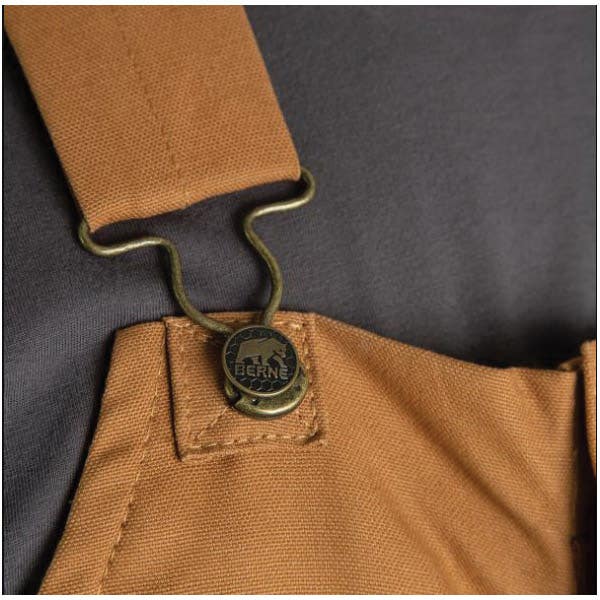 Berne Heritage Series Bib Overalls, Insulated, 6XL, 66 to 68 in Chest, 58 to 60 in Waist, Cotton Duck