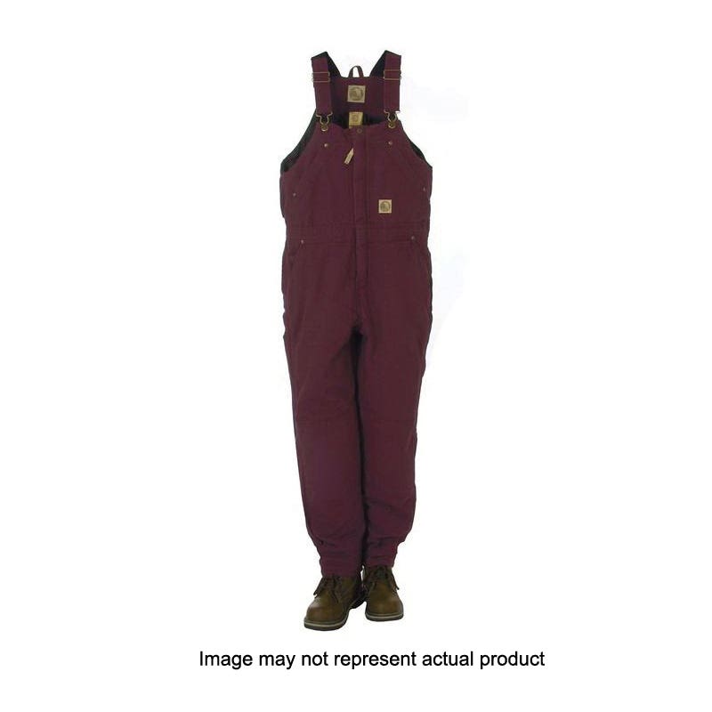 Berne Bib Overalls, Youth Softstone Insulated, XL, Cotton, Titanium