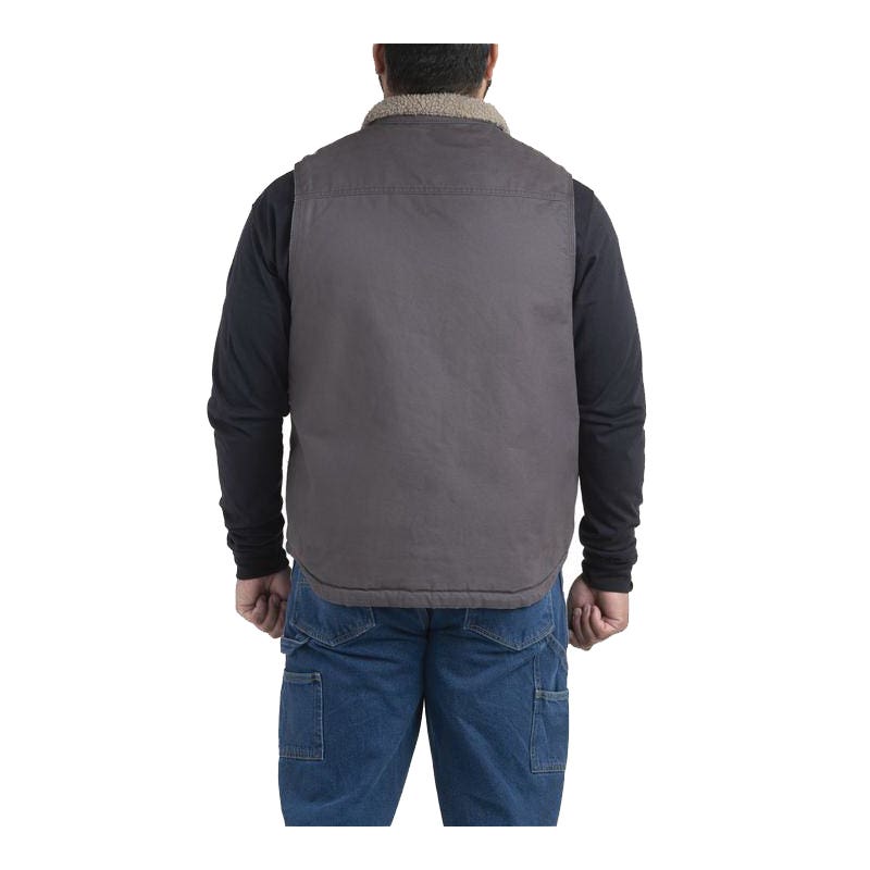 Berne Canyon Series Men's Sherpa-Lined Vest- SSlate Gray