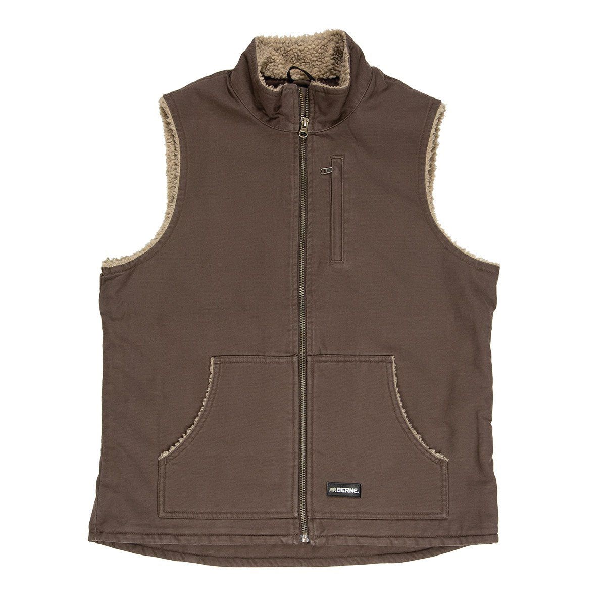 Berne Canyon Series Vest, 2XL, Regular, Fabric, Tuscan, Zipper Closure