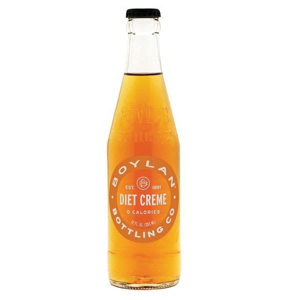 Boylan Bottling Diet Creme Soda, 12 fl-oz Bottle