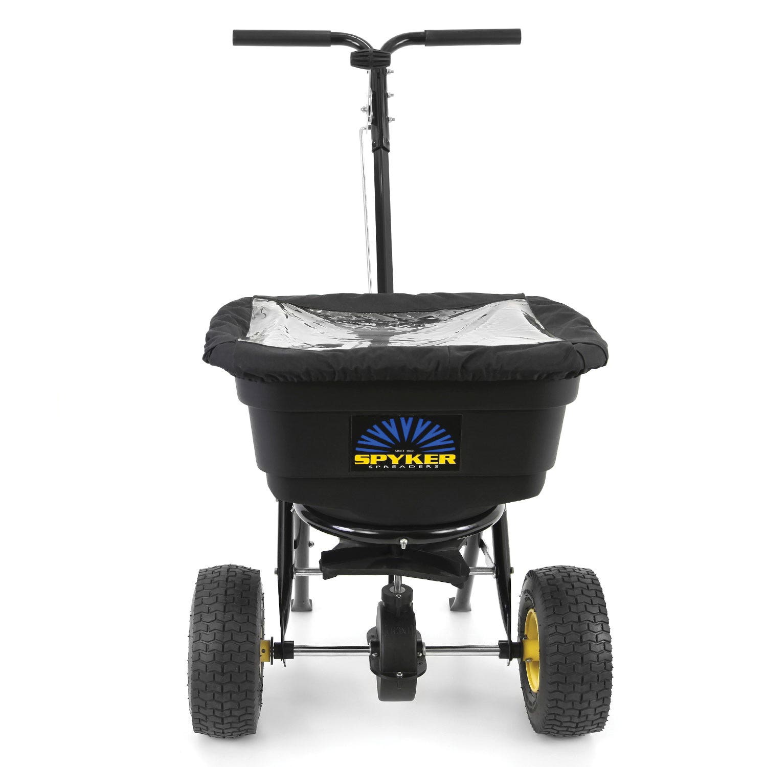 Spyker Spreaders P20-5010 Walk Behind Broadcast Spreader, 50 lb, 4 to 12 ft W Spread