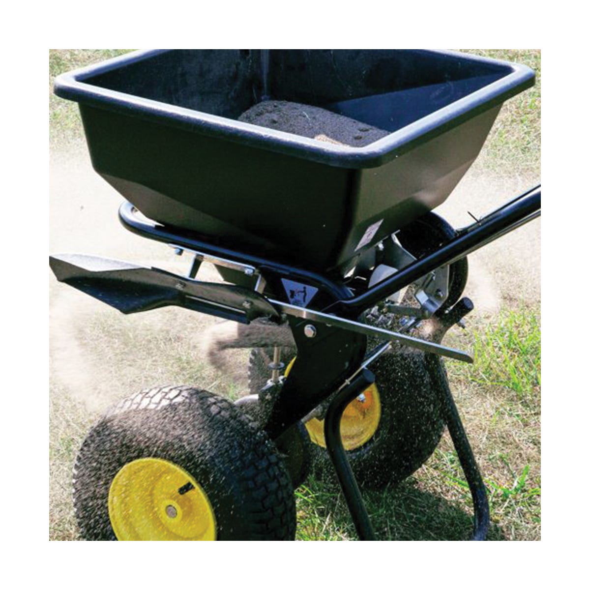 Spyker Walk-Behind Broadcast Spreader, 50 lb Capacity