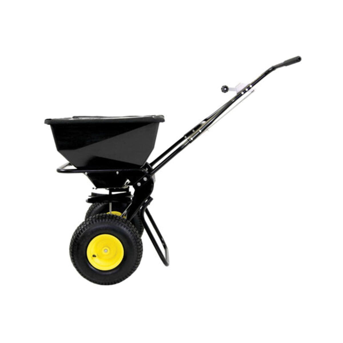 Spyker Spreaders SPY80-1P Walk Behind Broadcast Spreader, 80 lb, 4 to 12 ft W Spread, 4 to 12 ft W Spread