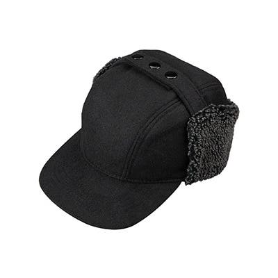 Broner Sherpa Earflap Cap, Extra Large, Black