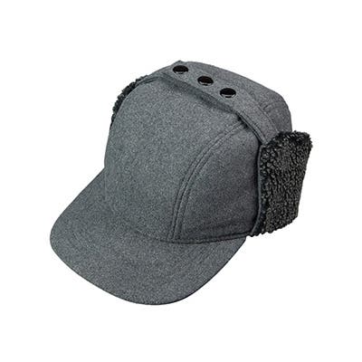 Broner Sherpa Earflap Cap, Medium, Gray