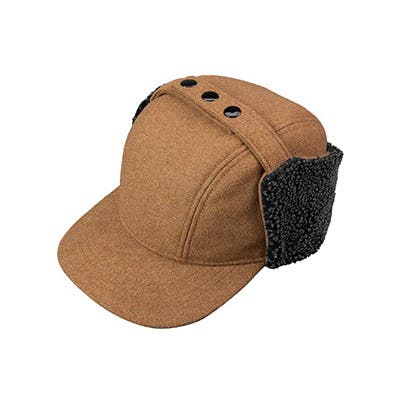 Broner Sherpa Earflap Cap, Large, Bronze