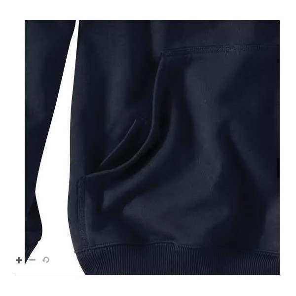Carhartt Paxton Series Sweatshirt, 4XL, Cotton/Polyester, New Navy, Hooded Collar