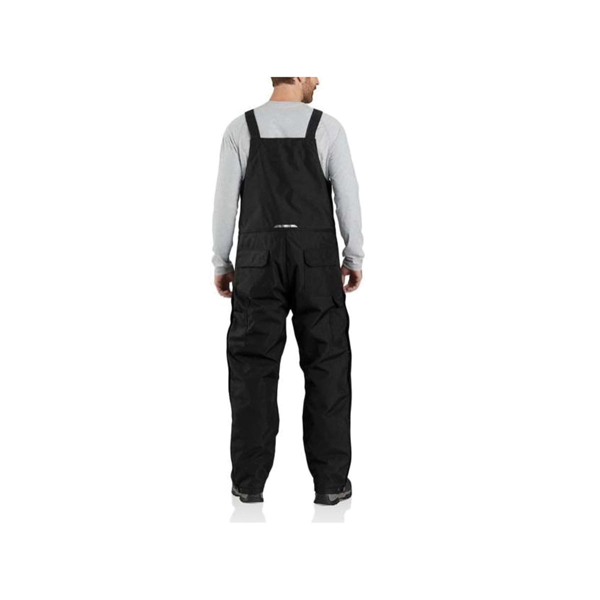Carhartt Yukon Extremes Series Bib Overalls, Insulated, 2XL, 44 to 46 in Waist, Nylon, Carbon Black