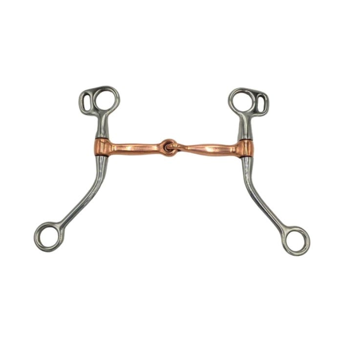 Colorado Saddlery Training Bit, 5 in Mouth, Copper/Stainless Steel