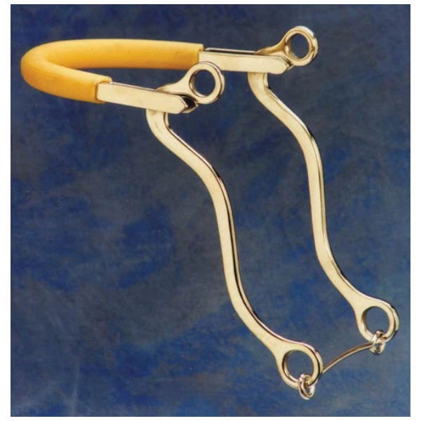 Colorado Saddlery Hackamore Bit, Rubber/Stainless Steel