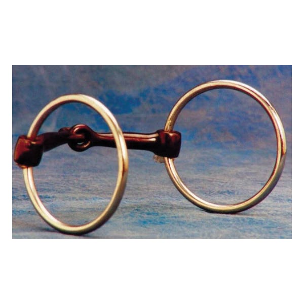 Colorado Saddlery Snaffle Bit, 5 in Mouth, Stainless Steel/Sweet Iron