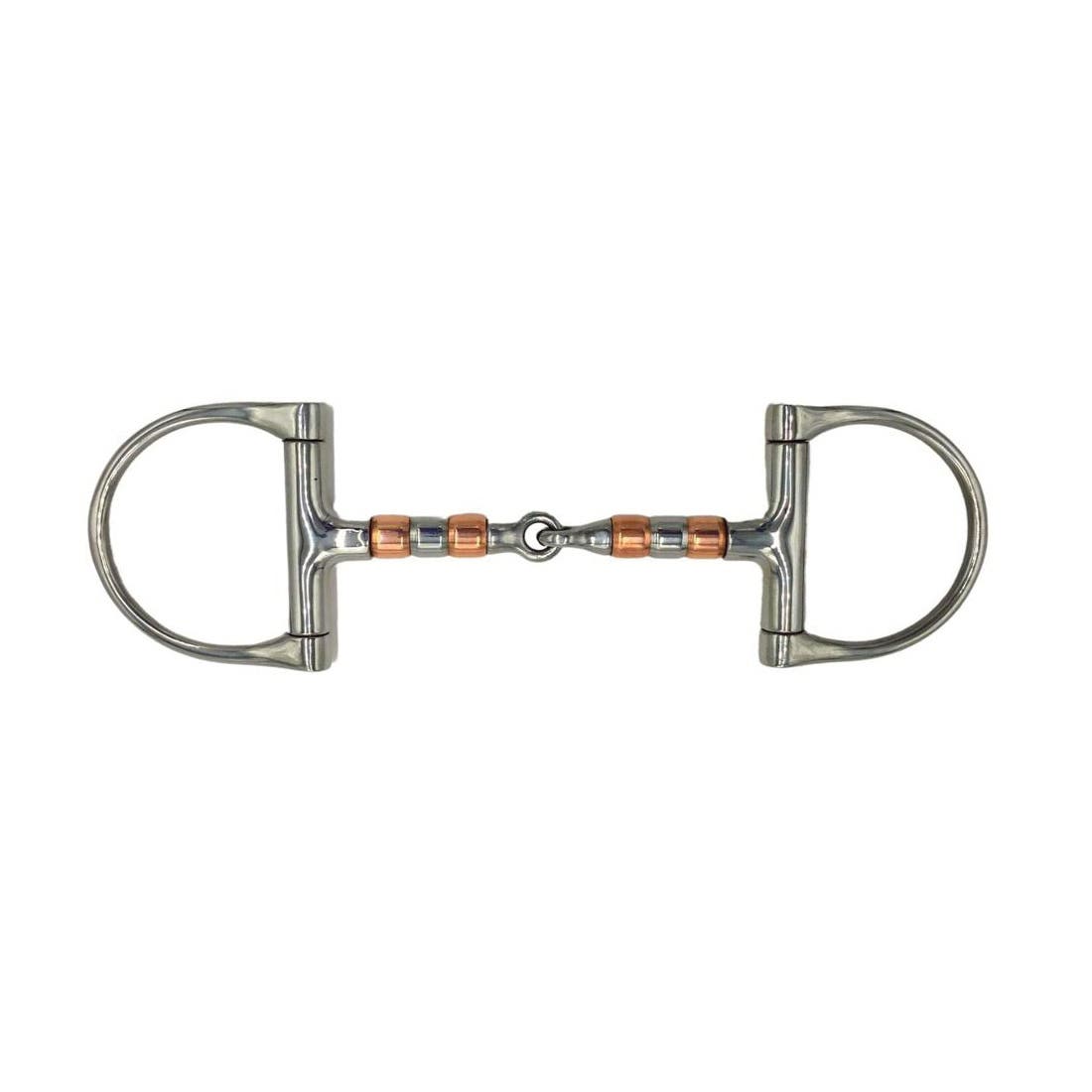 Colorado Saddlery Dee Snaffle Bit, 5 in Mouth, Copper/Stainless Steel