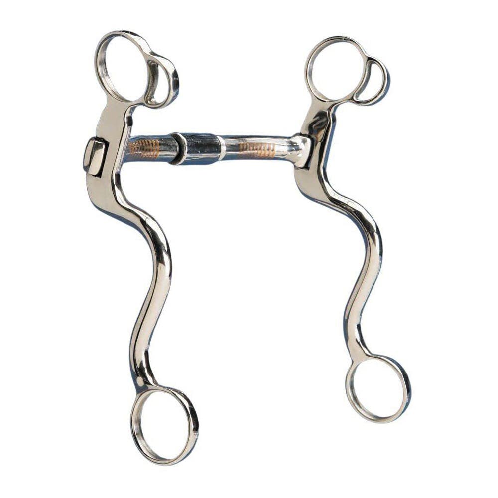 Colorado Saddlery Roller Bit, 5 in Mouth, Copper/Steel