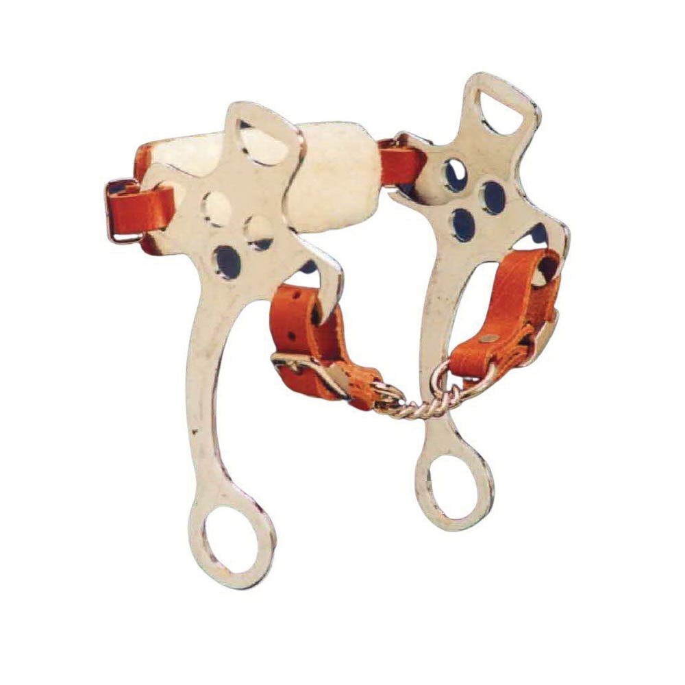 Colorado Saddlery Hackamore Bit, Fleece/Leather