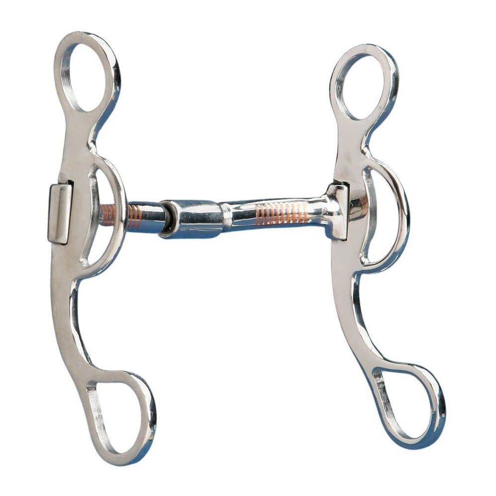 Colorado Saddlery Rider Roller Bit, 5 in Mouth, Copper/Steel