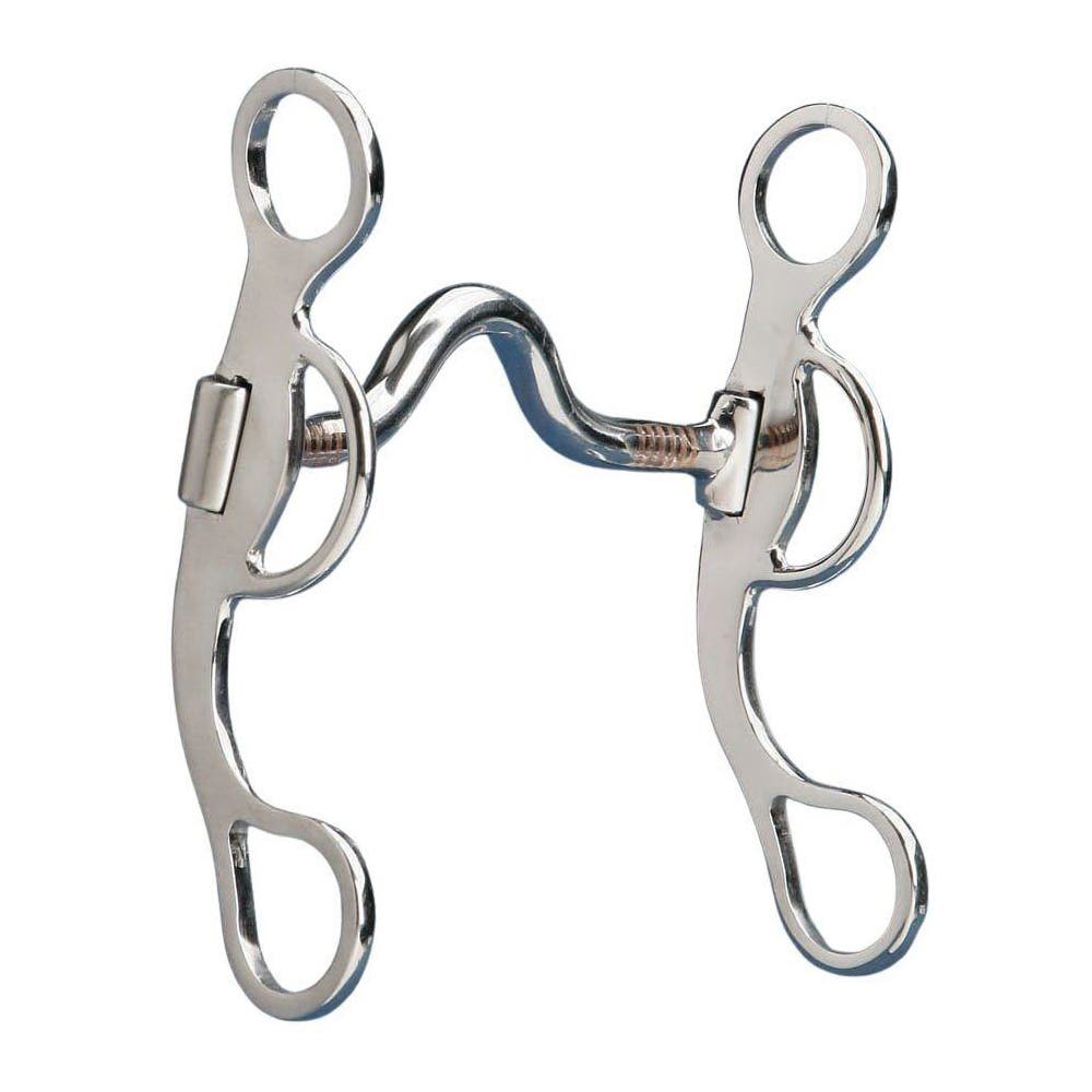 Colorado Saddlery Rider Curb Bit, 5 in Mouth, Copper/Steel
