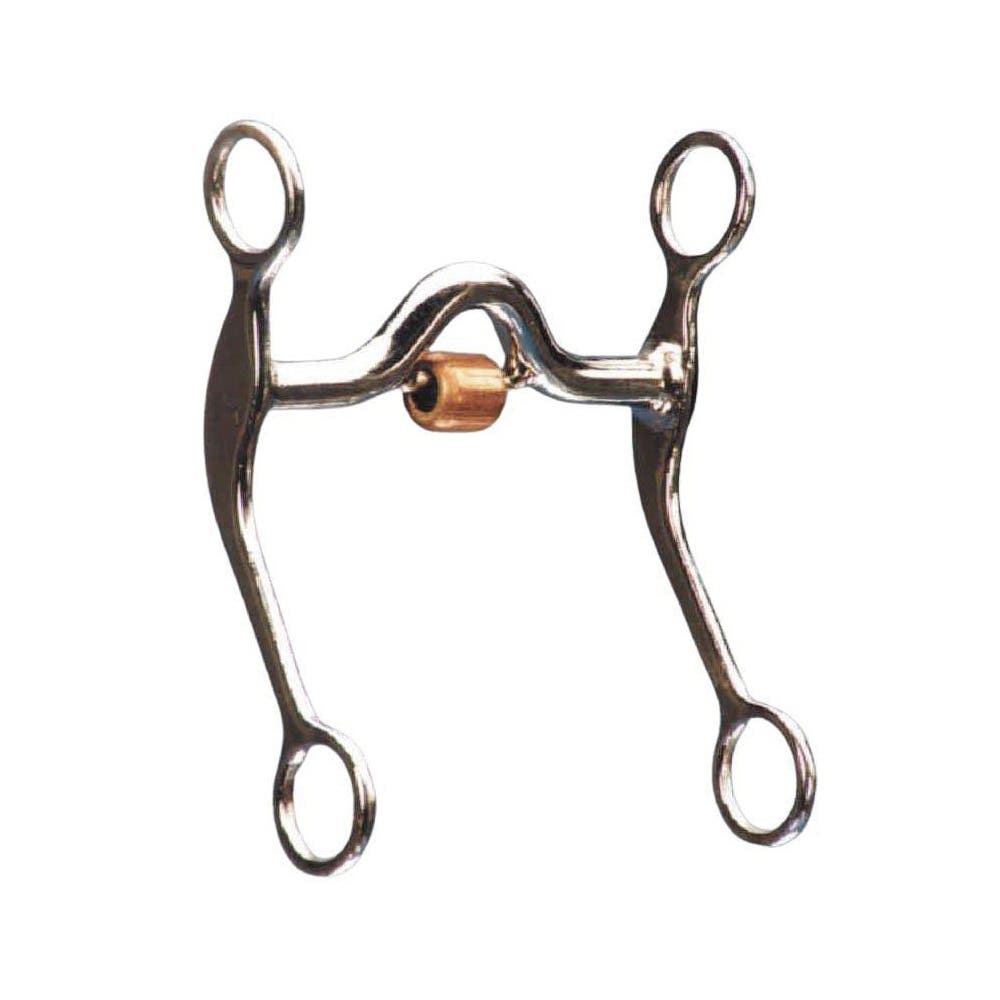 Colorado Saddlery Bit with Roller Cricket, 5 in Mouth, Iron